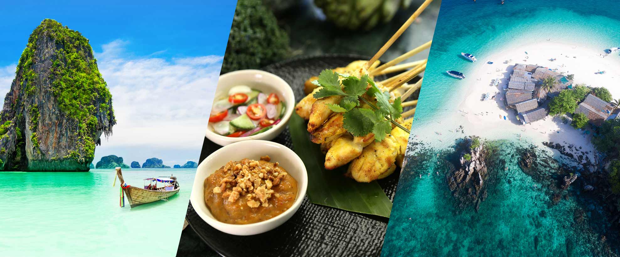 Phuket beaches and satay